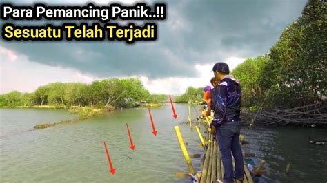 Bener Tegang Para Pemancing Panik Saat Joran Melayang Digondol Ikan