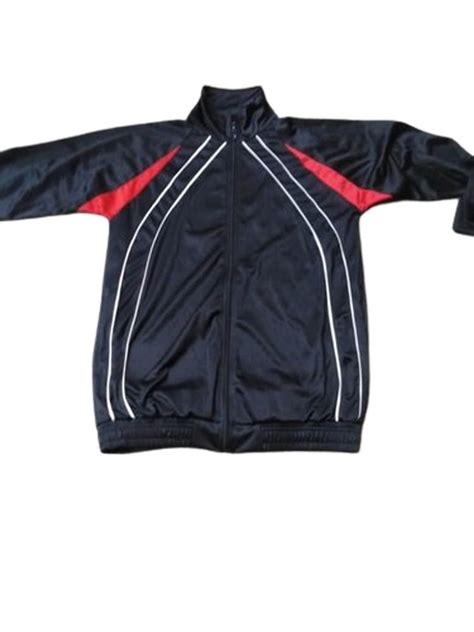 Black Red And White Full Sleeves Mens Super Poly Tracksuit At Rs 380