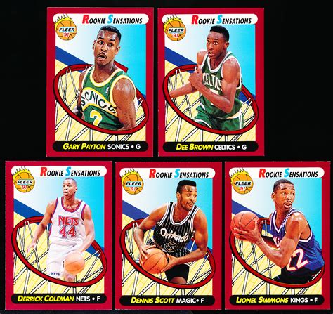 Lot Detail Fleer Bskbl Rookie Sensations Complete Set