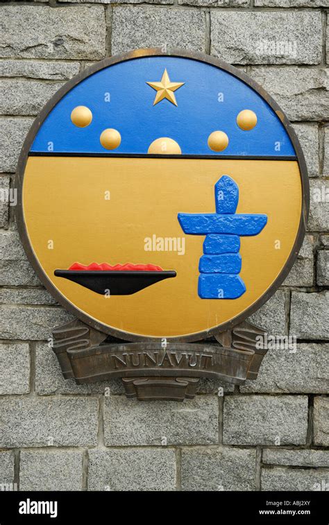 Nunavut coat of arms Stock Photo - Alamy