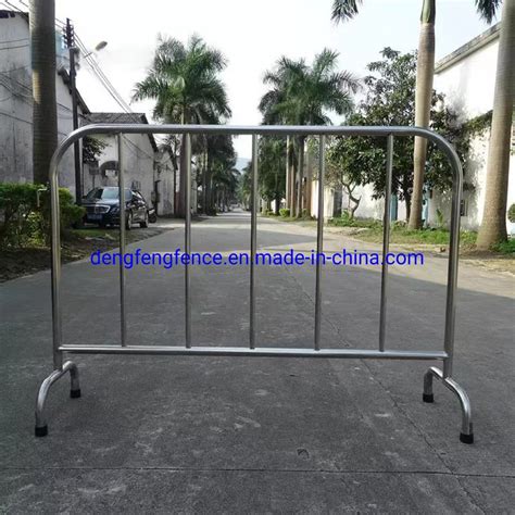 Portable Safety Walkway Temporary Steel Fence Crowd Control Galvanized