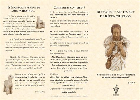 Le sacrement de la réconciliation Notre Dame des Victoires