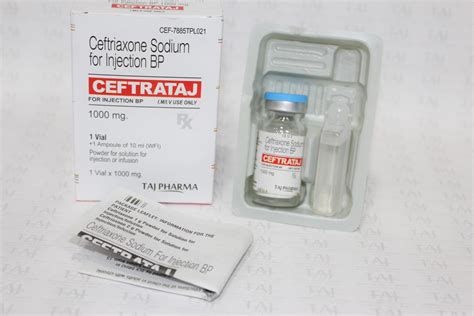 Ceftriaxone Sodium For Injection BP 1g Supplier Manufacturer