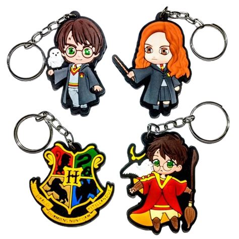 Chaveiro Emborrachado Harry Potter Hogwarts Hermione Shopee Brasil