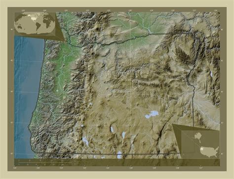 Oregon United States Of America Wiki Capital Stock Illustration