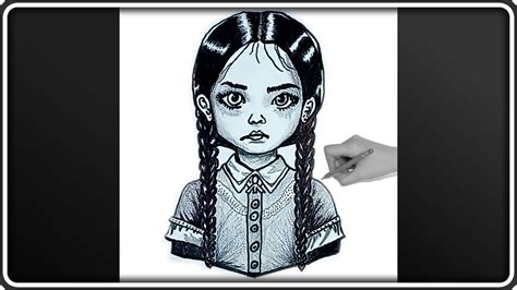 Como Desenhar A Wandinha Addams Crian A How To Draw Wednesday Addams