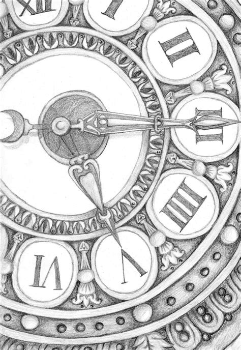 Steampunk Clock Drawing At Explore Collection Of