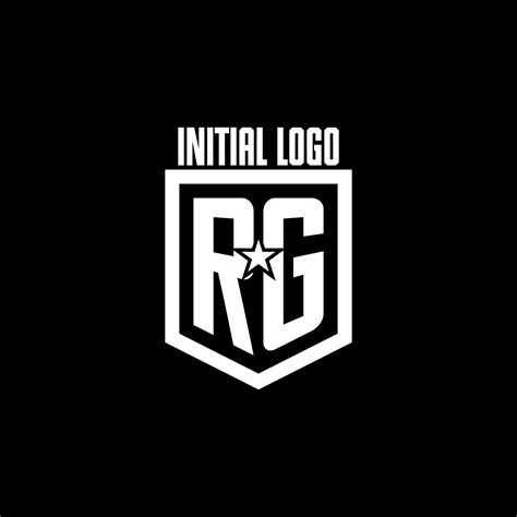 RG initial gaming logo with shield and star style design 15901400 ...