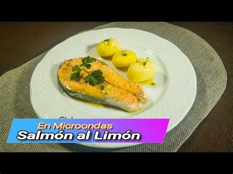 Receta de Salmón al microondas con limón