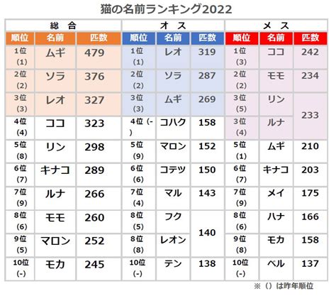 【猫の名前ランキング】「ムギ」がv3 オスは「レオ」メスは「ココ」1位 千葉日報オンライン