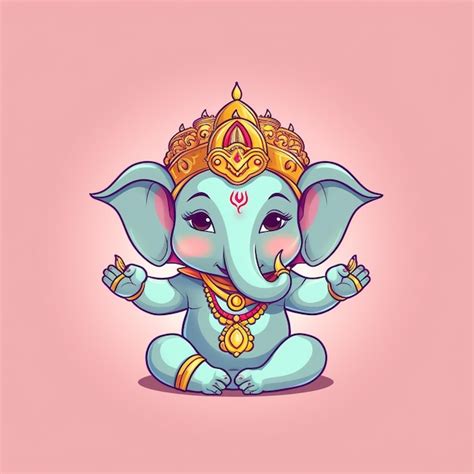 Premium Photo Illustration Of Lord Ganesha For Ganesh Chaturthi With