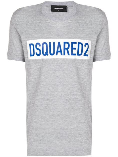 Dsquared2 Logo T Shirt In Grey Modesens