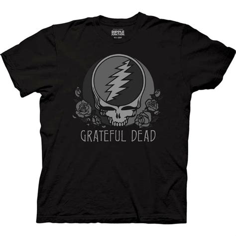 Grateful Dead Tonal Steal Your Face With Roses T Shirt