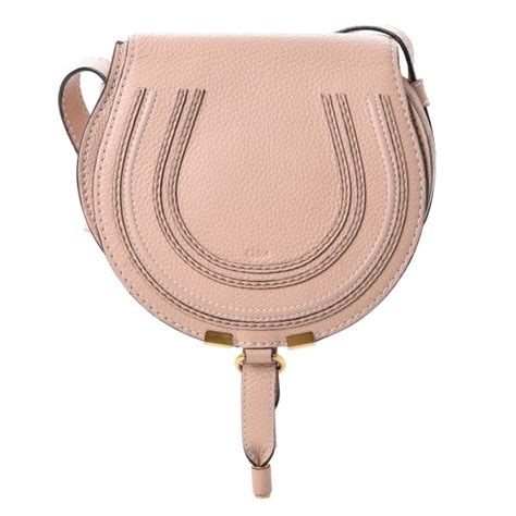 Chloe Calfskin Mini Marcie Round Crossbody Bag Blush Nude Fashionphile