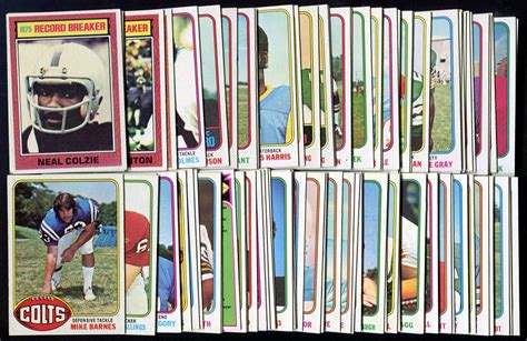 Lot Detail Topps Football Partial Set Of