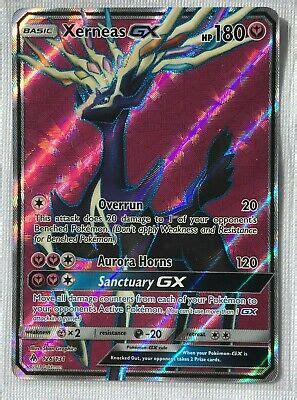 Xerneas Gx Full Art Ultra Rare Pokemon Sm Forbidden Light Tcg