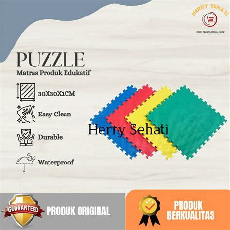 Jual Matras Puzzle Eva Foam Polos Alas Lantai Bayi Tikar Karpet