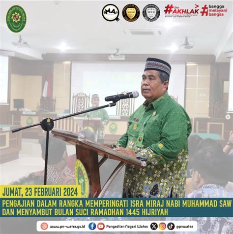 Pengajian Dalam Rangka Memperingati Isra Miraj Nabi Muhammad SAW Dan