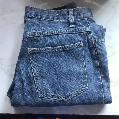 Vintage Bill Blass Hi Rise Blue Denim Jeans Depop
