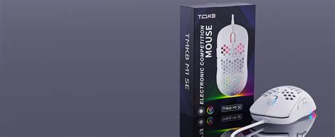 TMKB Falcon M1SE Ultralight Honeycomb Gaming Mouse, High-Precision 12800DPI Optical Sensor, 6 ...