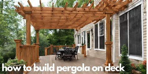 How To Build Pergola On Deck Quick Tutorial Hanso Pergolas