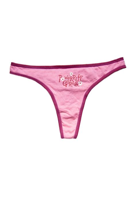 00s Y2k Deadstock Powerpuff Girls Pink Thong G String Panties Etsy