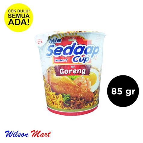 Jual MIE SEDAAP CUP INSTANT MI GORENG 85 GRAM Di Lapak Wilson Mart