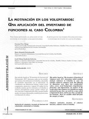 Calaméo Motivaciones Voluntario Caso Colombia