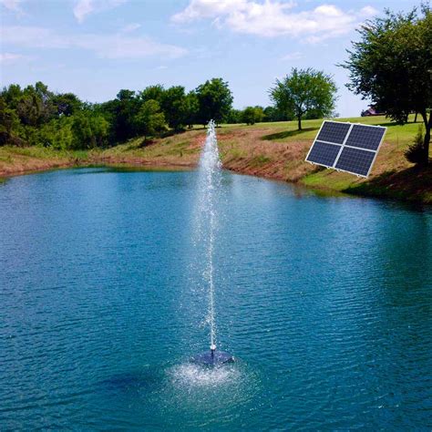 1 2 HP Solar Powered Large Pond Fountain Discount Pond Shop