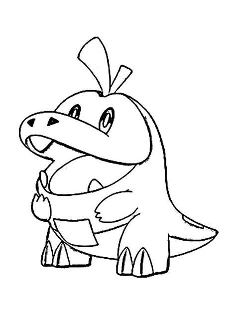 Fuecoco Pokemon Coloring Pages Free Printable