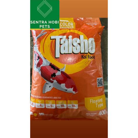 Jual Taisho Merah 2 Mm 400 Gr Pelet Pakan Makanan Ikan Hias Koi Premium