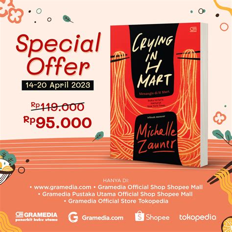 Special Offer Crying In H Mart Karya Michelle Zauner Gramedia Pustaka