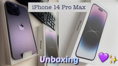 IPhone 14 Pro Max Deep Purple Aesthetic Unboxing Accessoires And