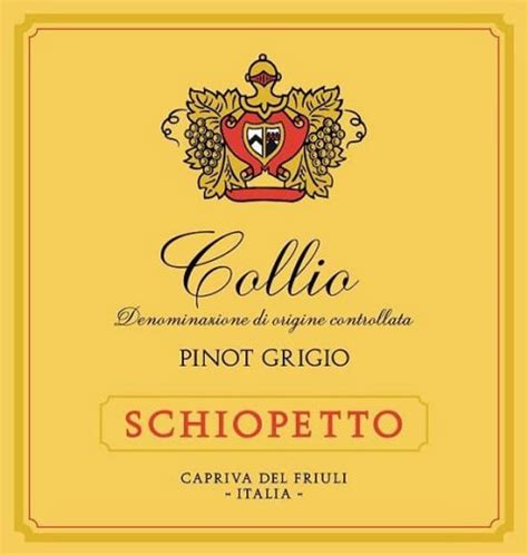 Schiopetto Pinot Grigio Collio 2020 Woodland Hills Wine Company