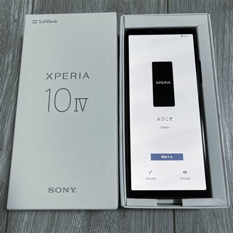 速くおよび自由な Xperia 10 IV ブラック ブラック 128 10 GB IV スマートフォン 携帯電話 cricket