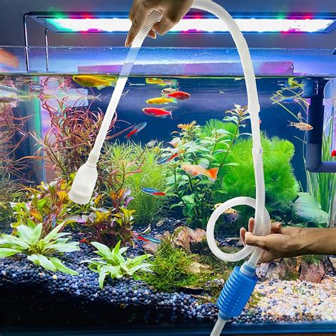 Entretien Siphon Pour Aquarium Changeur D Eau Semi Automatique Pompe