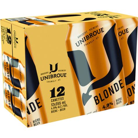 Unibroue U Blonde Beer Alcohol X Ml Cans Voil Online