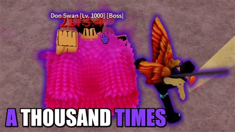 Killing Don Swan A Thousand Times For Swan Glasses Boss Drop In Blox