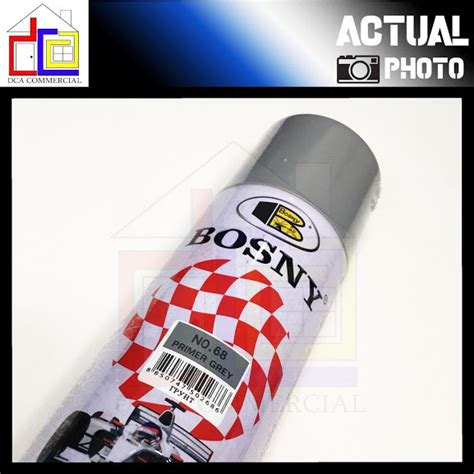 Bosny Acrylic Spray Paint Solid Colors No Primer Grey Shopee