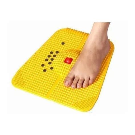 Yellow PVC Acupressure Power Mat For Home Model Name Number 00098 At