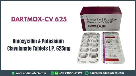 Amoxicillin And Potassium Clavulanate Tablets Ip 625 Mg