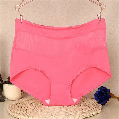 1pc Sexy Women Summer Ultra Thin Cotton Panties Ladies Lace High Waist