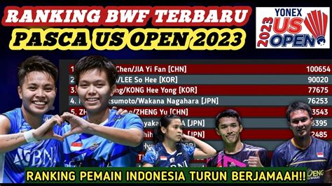 Apriyani Fadia Turun Drastis Update Ranking Bwf Terbaru Pasca