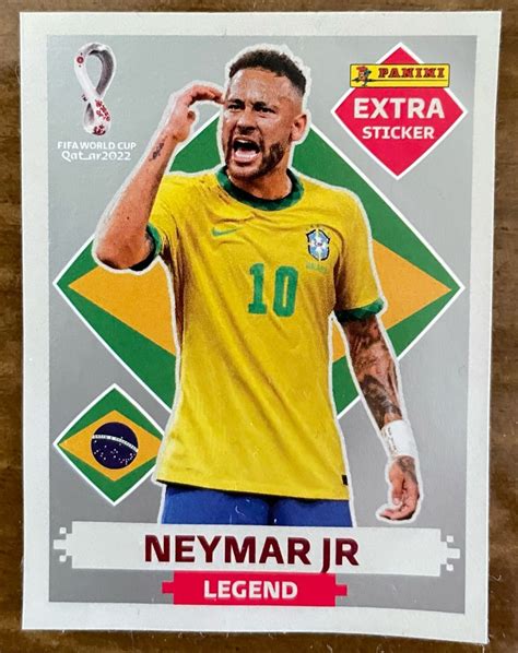 Figurinha Extra Neymar Silver Lbum Copa Item P Esporte E