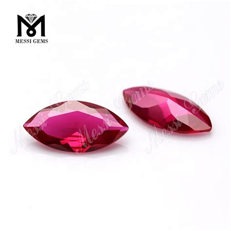 9x18mm Faceted Gemstones Marquise Cut Blood Ruby Gems Corundum