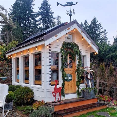 Decorating The Greenhouse For Christmas Shiplap And Shells