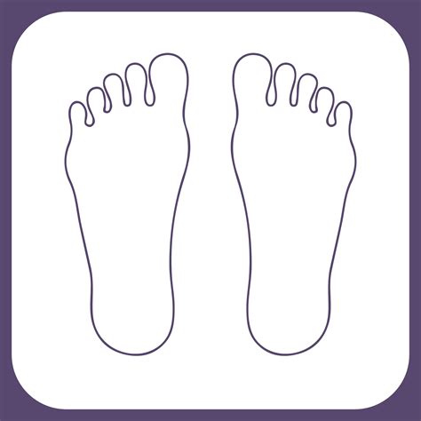 Footprint Outline Printable