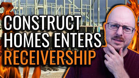 Construct Homes Enters Receivership Youtube