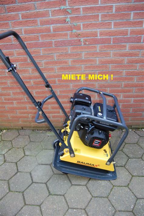 Profi Rüttelplatte Miete 39 00 Gartentechnik Kleine