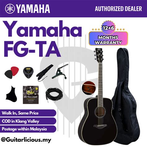 Yamaha Fg Ta Transacoustic Dreadnought Solid Top Acoustic Electric